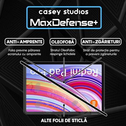 Folie Sticla MaxDefense+ - Xiaomi Redmi Pad Pro 5G/Redmi Pad Pro - Clear