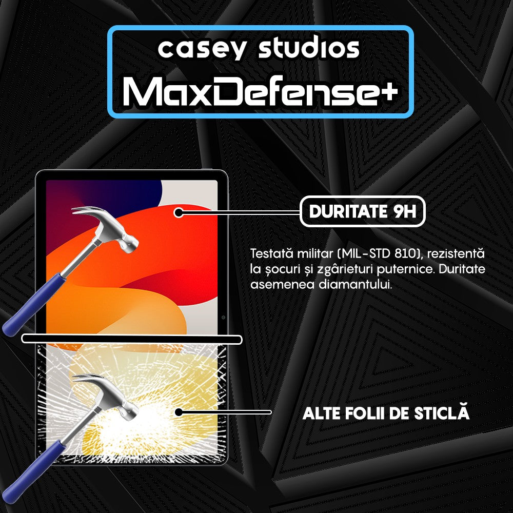 Folie Sticla MaxDefense+ - Xiaomi Redmi Pad SE - Clear