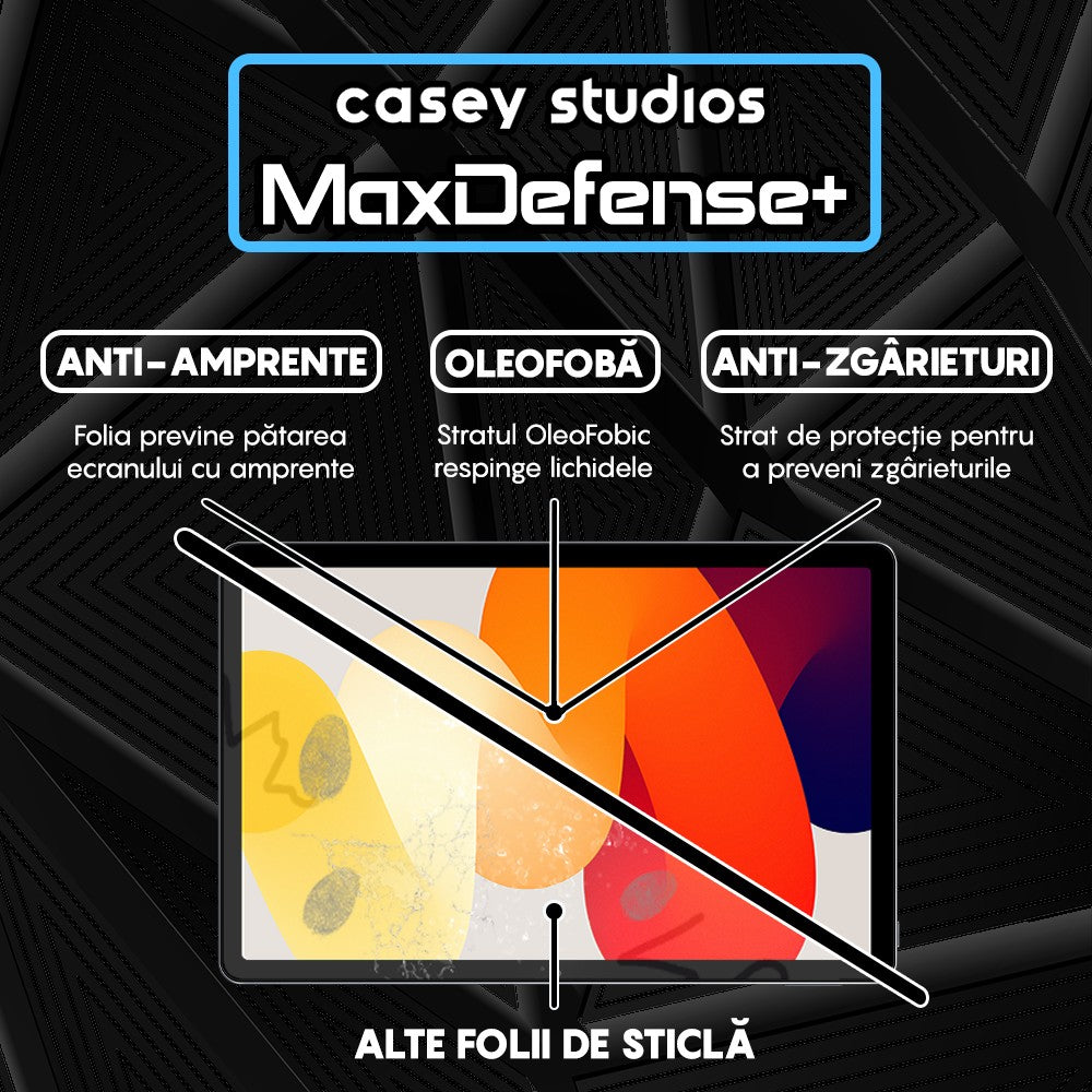 Folie Sticla MaxDefense+ - Xiaomi Redmi Pad SE - Clear