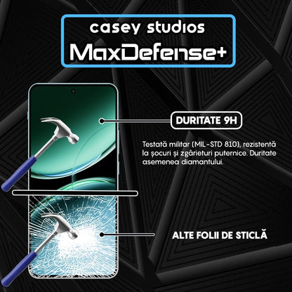 Folie Sticla MaxDefense+ - OnePlus Nord 4 - Negru