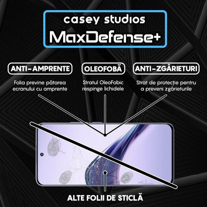 Folie Sticla MaxDefense+ - Realme 13 Pro - Negru