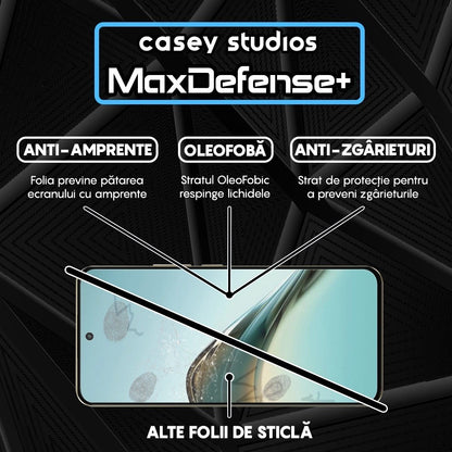 Folie Sticla MaxDefense+ - Realme 13 Pro Plus - Negru