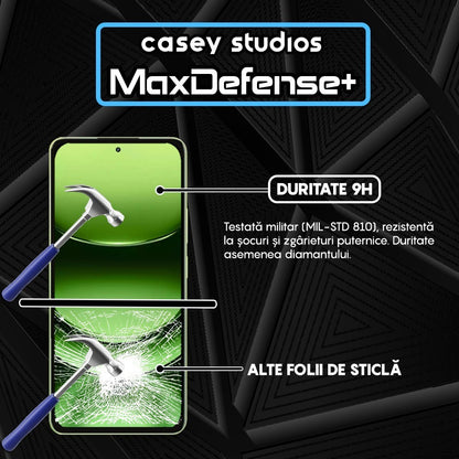 Folie Sticla MaxDefense+ - Realme Narzo 70 Turbo - Negru