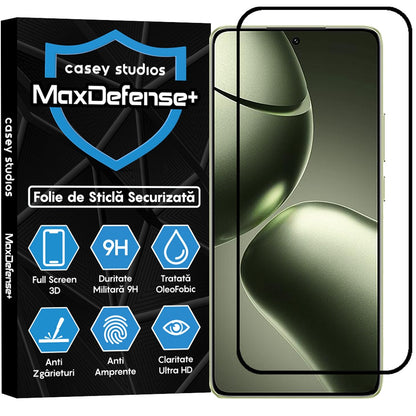 Folie Sticla MaxDefense+ - Xiaomi 14T - Negru