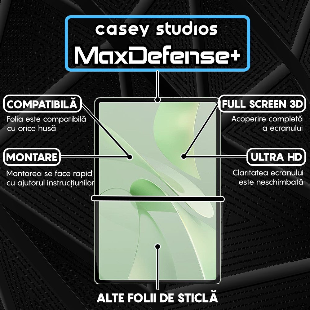 Folie Sticla MaxDefense+ - Huawei MatePad 12 X - Clear