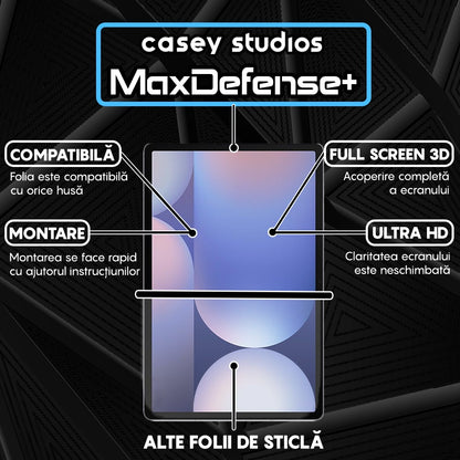 Folie Sticla MaxDefense+ - Samsung Galaxy Tab S10+ - Clear