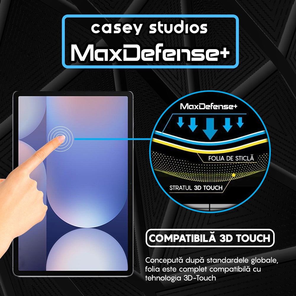 Folie Sticla MaxDefense+ - Samsung Galaxy Tab S10+ - Clear