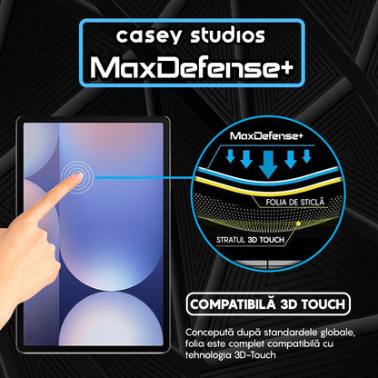 Folie Sticla MaxDefense+ - Samsung Galaxy Tab S10+ - Clear