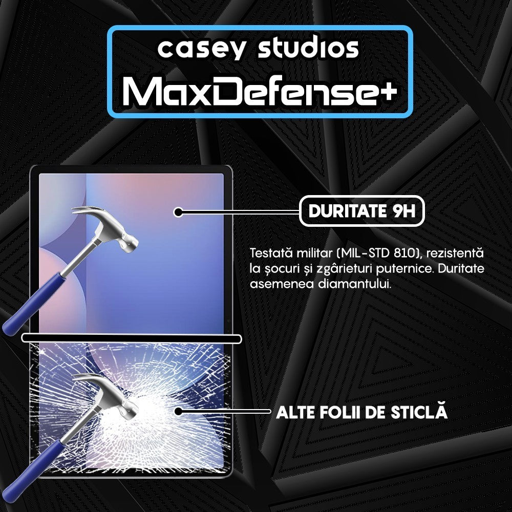 Folie Sticla MaxDefense+ - Samsung Galaxy Tab S10+ - Clear