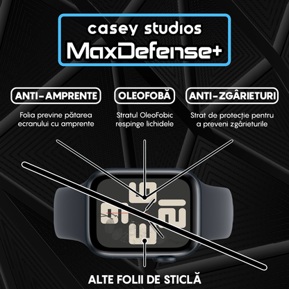 Folie Regenerabila MaxDefense+ - Apple Watch 4/5/6/SE - 40MM - Negru