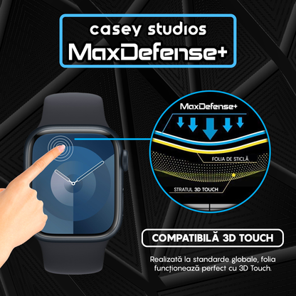 Folie Regenerabila MaxDefense+ - Apple Watch 7/8/9 - 41MM - Negru