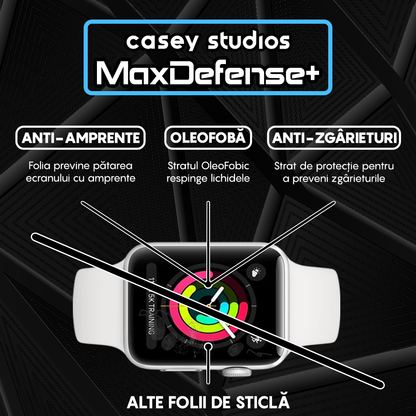 Folie Regenerabila MaxDefense+ - Apple Watch 1/2/3 - 42MM - Negru