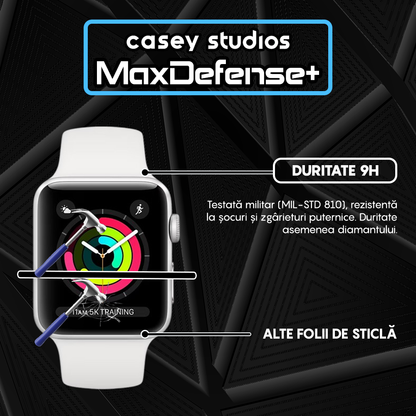 Folie Regenerabila MaxDefense+ - Apple Watch 1/2/3 - 42MM - Negru