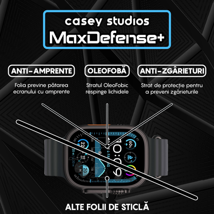 Folie Regenerabila MaxDefense+ - Apple Watch Ultra 1/Ultra 2 - 49MM - Negru