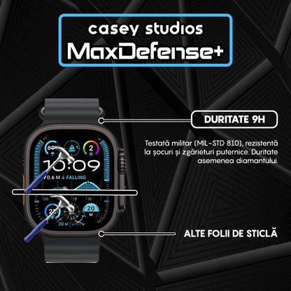 Folie Regenerabila MaxDefense+ - Apple Watch Ultra 1/Ultra 2 - 49MM - Negru