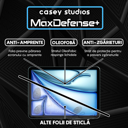 Folie Sticla MaxDefense+ - iPad Air 11 2025 - Clear