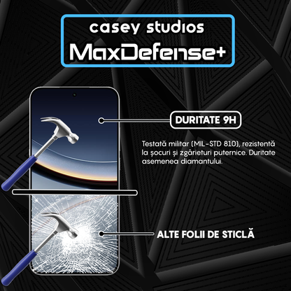 Folie Sticla MaxDefense+ - Xiaomi Poco F7 - Negru