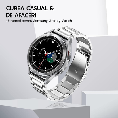 Curea Metallic Link - Amazfit Active/GTR Mini/Bip3 pro/Bip3/GTS4 Mini/GTS 3/GTS2e/GTS2mini/GTS 2/ pop pro/pop/BIP U/GTR 42mm/GTS/BIP/BIP lite/Bip1S - 20mm - Silver