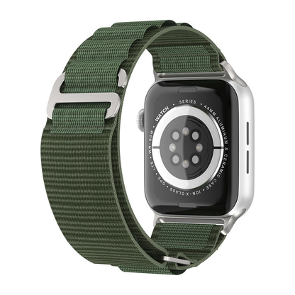 Curea Alpine Adventure - Apple Watch 1/2/3/4/5/6/7/8/9/10/11/SE/SE2/SE3/Ultra 1/Ultra 2/Ultra 3 - 42/44/45/46/49 MM - Verde Inchis