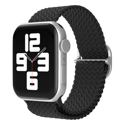 Curea Braided Weave - Apple Watch 1/2/3/4/5/6/7/8/9/10/11/SE/SE2/SE3 - 38/40/41/42 MM - Black