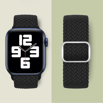 Curea Braided Weave - Apple Watch 1/2/3/4/5/6/7/8/9/10/11/SE/SE2/SE3 - 38/40/41/42 MM - Black