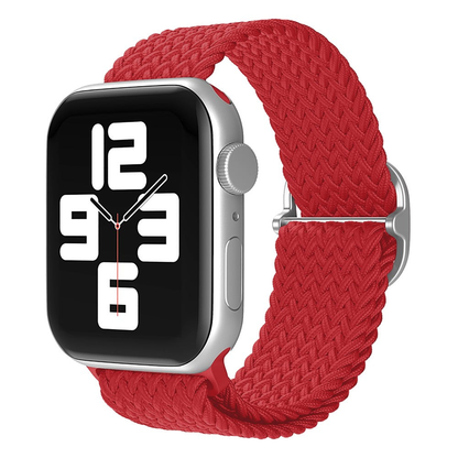 Curea Braided Weave - Apple Watch 1/2/3/4/5/6/7/8/9/10/11/SE/SE2/SE3 - 38/40/41/42 MM - Red