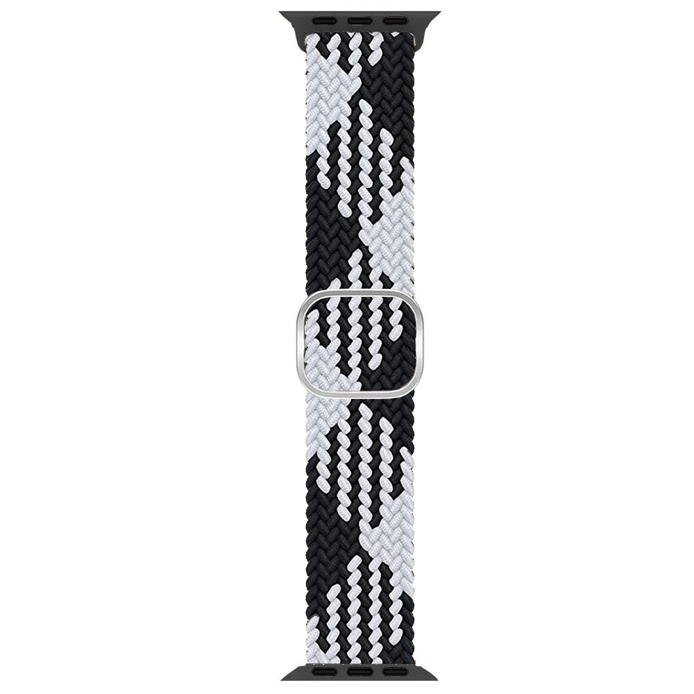 Curea Braided Weave - Apple Watch 1/2/3/4/5/6/7/8/9/10/11/SE/SE2/SE3/Ultra 1/Ultra 2/Ultra 3 - 42/44/45/46/49 MM - Black/White