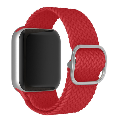 Curea Braided Weave - Apple Watch 1/2/3/4/5/6/7/8/9/10/11/SE/SE2/SE3/Ultra 1/Ultra 2/Ultra 3 - 42/44/45/46/49 MM - Red