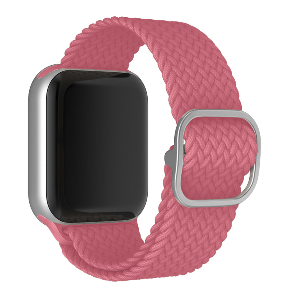 Curea Braided Weave - Apple Watch 1/2/3/4/5/6/7/8/9/10/11/SE/SE2/SE3/Ultra 1/Ultra 2/Ultra 3 - 42/44/45/46/49 MM - Pink