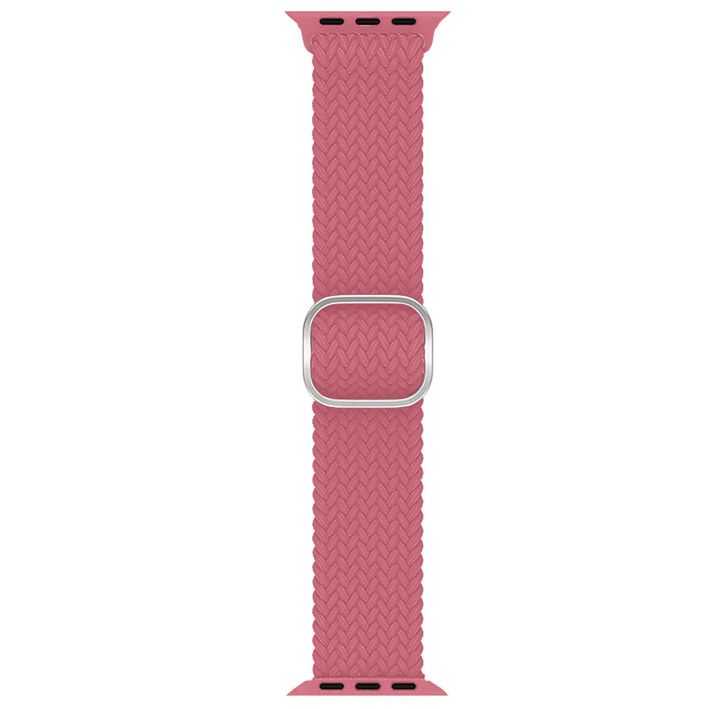 Curea Braided Weave - Apple Watch 1/2/3/4/5/6/7/8/9/10/11/SE/SE2/SE3/Ultra 1/Ultra 2/Ultra 3 - 42/44/45/46/49 MM - Pink