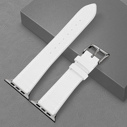 Curea Leather Heritage - Apple Watch 1/2/3/4/5/6/7/8/9/10/11/SE/SE2/SE3 - 38/40/41/42 MM - Alb