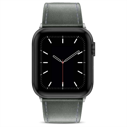 Curea Leather Heritage - Apple Watch 1/2/3/4/5/6/7/8/9/10/11/SE/SE2/SE3 - 38/40/41/42 MM - Gri