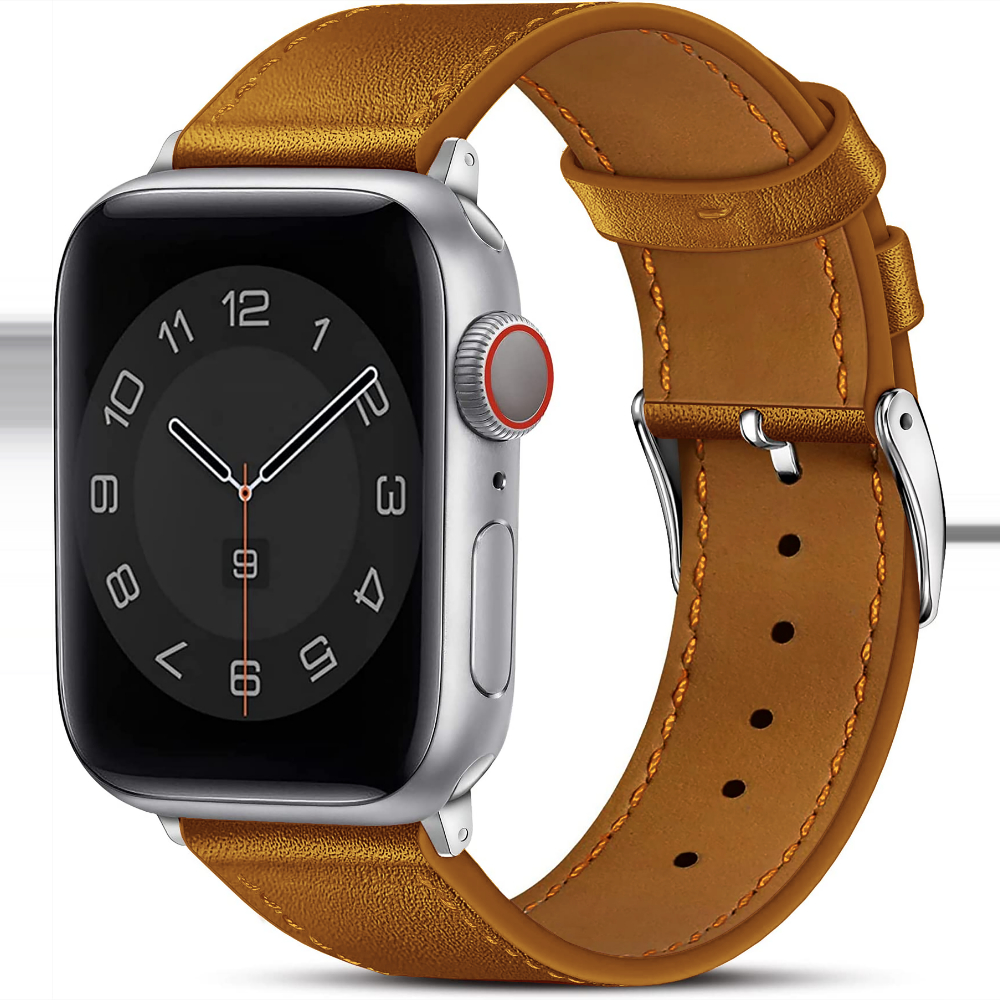 Curea Leather Heritage - Apple Watch 1/2/3/4/5/6/7/8/9/10/11/SE/SE2/SE3/Ultra 1/Ultra 2/Ultra 3 - 42/44/45/46/49 MM - Maro