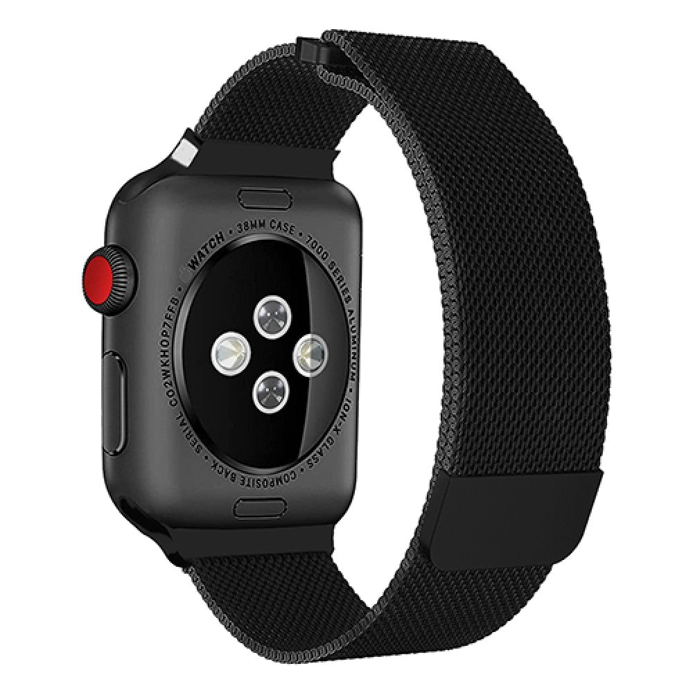 Curea Milanese Duo - Apple Watch 1/2/3/4/5/6/7/8/9/10/11/SE/SE2/SE3/Ultra 1/Ultra 2/Ultra 3 - 42/44/45/46/49 MM - Black
