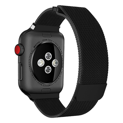 Curea Milanese Duo - Apple Watch 1/2/3/4/5/6/7/8/9/10/11/SE/SE2/SE3/Ultra 1/Ultra 2/Ultra 3 - 42/44/45/46/49 MM - Black