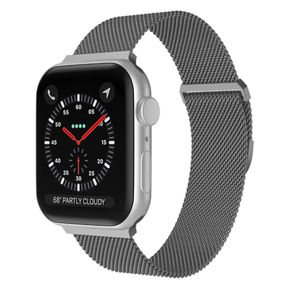 Curea Milanese Duo - Apple Watch 1/2/3/4/5/6/7/8/9/10/11/SE/SE2/SE3/Ultra 1/Ultra 2/Ultra 3 - 42/44/45/46/49 MM - Silver