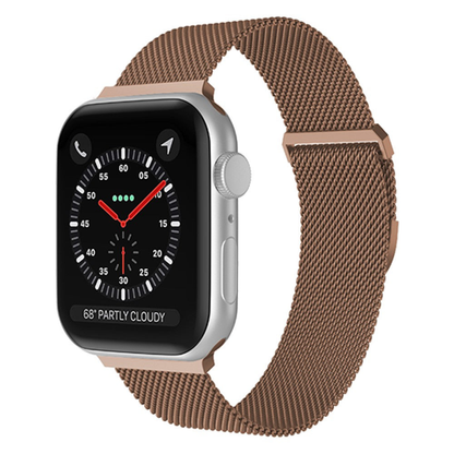 Curea Milanese Duo - Apple Watch 1/2/3/4/5/6/7/8/9/10/11/SE/SE2/SE3/Ultra 1/Ultra 2/Ultra 3 - 42/44/45/46/49 MM - Rose Gold