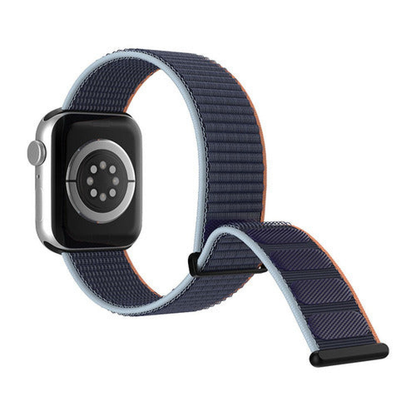 Curea Nylon Sport - Apple Watch 1/2/3/4/5/6/7/8/9/10/11/SE/SE2/SE3 - 38/40/41/42 MM - Dark Navy Blue