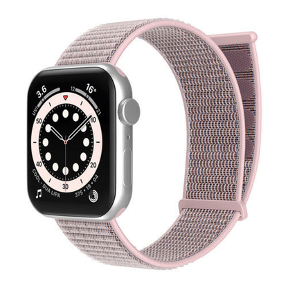Curea Nylon Sport - Apple Watch 1/2/3/4/5/6/7/8/9/10/11/SE/SE2/SE3/Ultra 1/Ultra 2/Ultra 3 - 42/44/45/46/49 MM - Light Pink