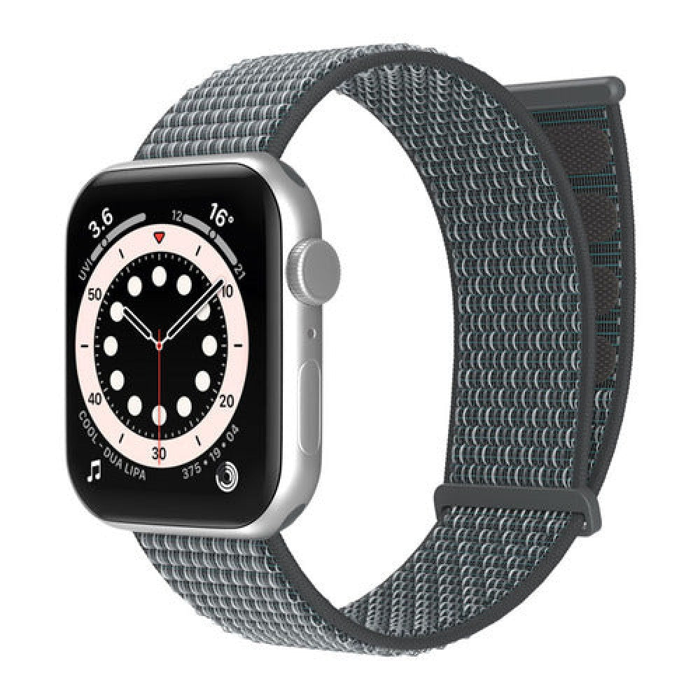 Curea Nylon Sport - Apple Watch 1/2/3/4/5/6/7/8/9/10/11/SE/SE2/SE3/Ultra 1/Ultra 2/Ultra 3 - 42/44/45/46/49 MM - Ash Gray