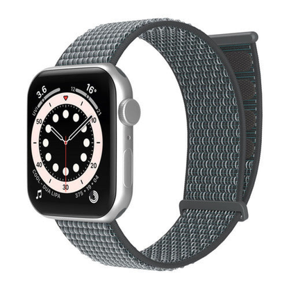 Curea Nylon Sport - Apple Watch 1/2/3/4/5/6/7/8/9/10/11/SE/SE2/SE3/Ultra 1/Ultra 2/Ultra 3 - 42/44/45/46/49 MM - Ash Gray