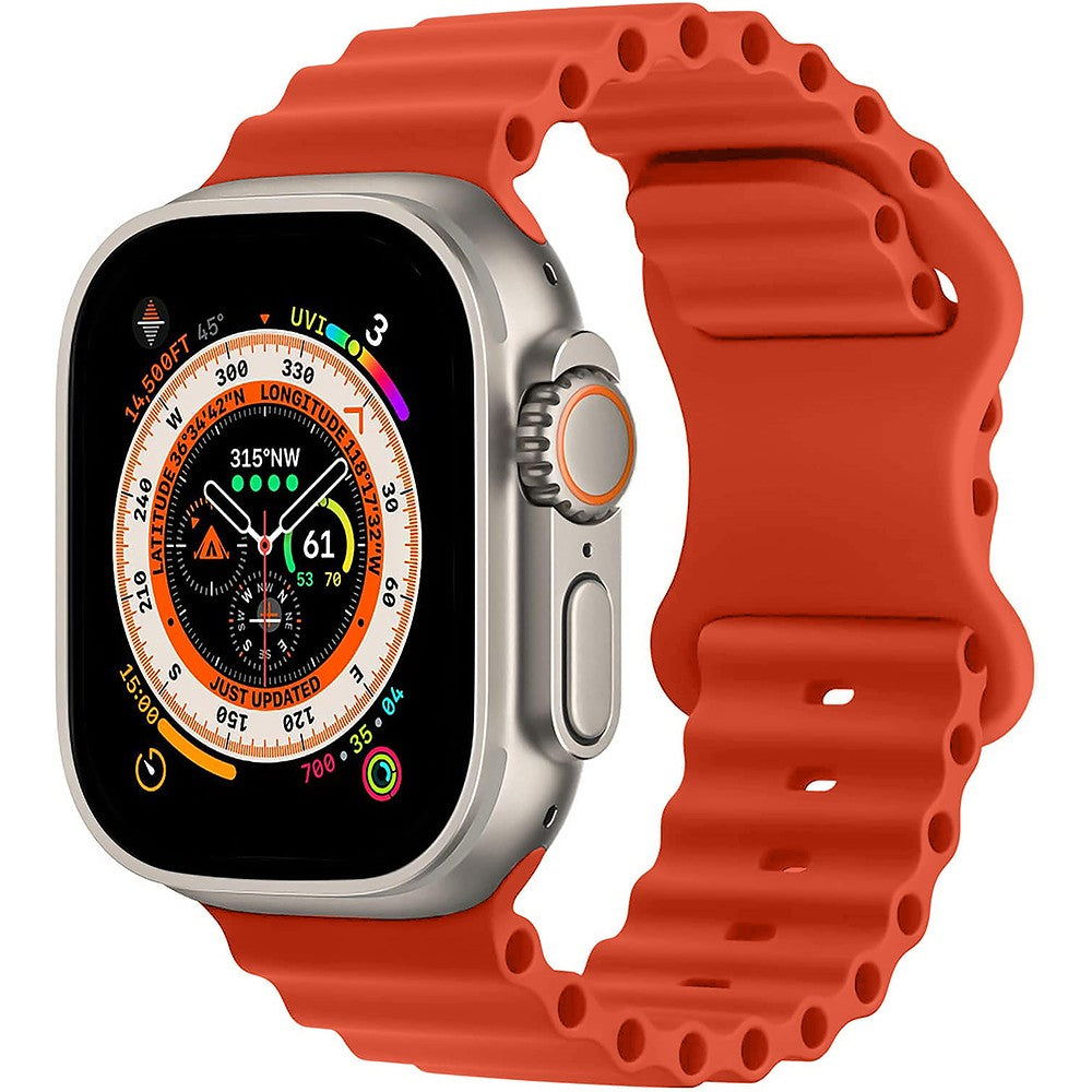 Curea Ocean Explorer - Apple Watch 1/2/3/4/5/6/7/8/9/10/11/SE/SE2/SE3 - 38/40/41/42 MM - Portocaliu