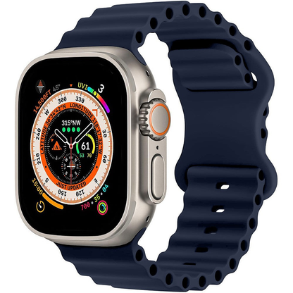 Curea Ocean Explorer - Apple Watch 1/2/3/4/5/6/7/8/9/10/11/SE/SE2/SE3/Ultra 1/Ultra 2/Ultra 3 - 42/44/45/46/49 MM - Midnight Blue