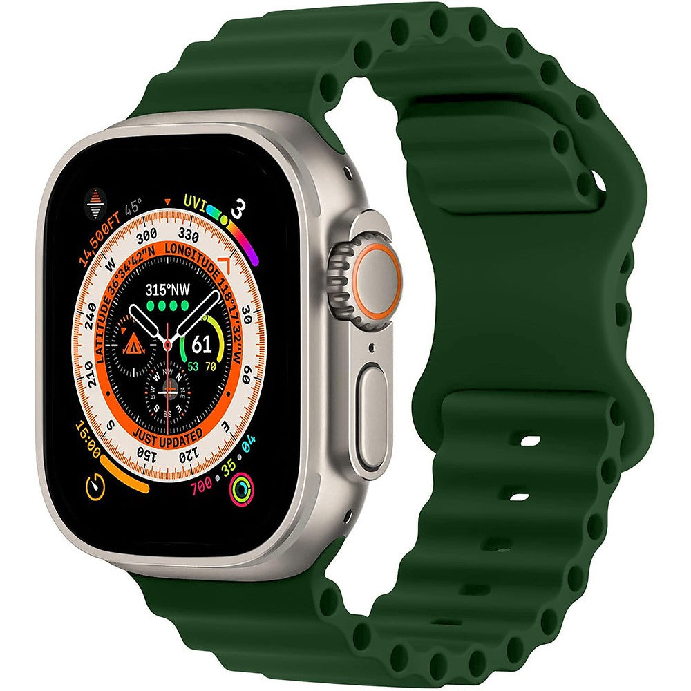 Curea Ocean Explorer - Apple Watch 1/2/3/4/5/6/7/8/9/10/11/SE/SE2/SE3/Ultra 1/Ultra 2/Ultra 3 - 42/44/45/46/49 MM - Verde Inchis