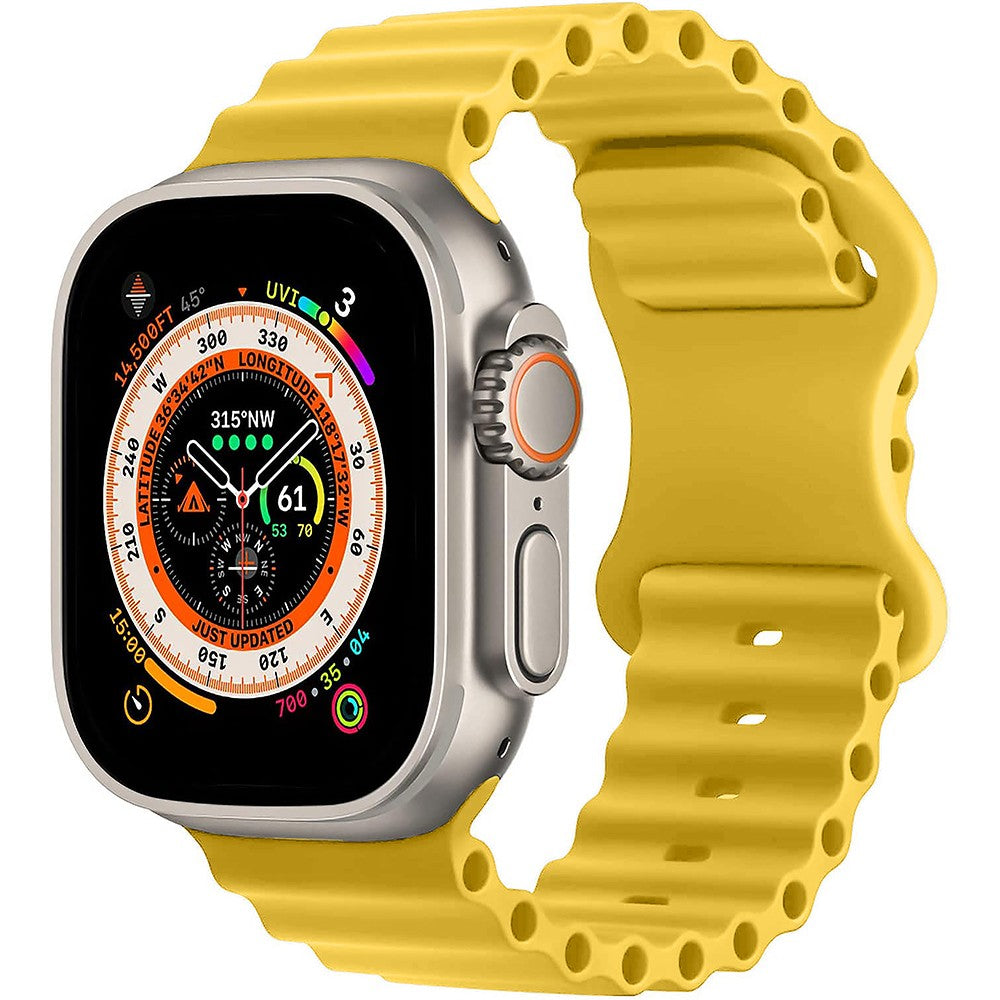 Curea Ocean Explorer - Apple Watch 1/2/3/4/5/6/7/8/9/10/11/SE/SE2/SE3/Ultra 1/Ultra 2/Ultra 3 - 42/44/45/46/49 MM - Galben