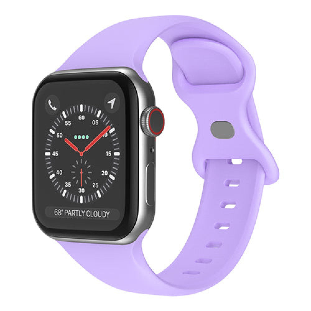Curea Silicone Flex Loop - Apple Watch 1/2/3/4/5/6/7/8/9/10/11/SE/SE2/SE3 - 38/40/41/42 MM - Lillac