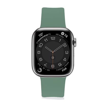 Curea Silicone Flex Loop - Apple Watch 1/2/3/4/5/6/7/8/9/10/11/SE/SE2/SE3/Ultra 1/Ultra 2/Ultra 3 - 42/44/45/46/49 MM - Pine Green