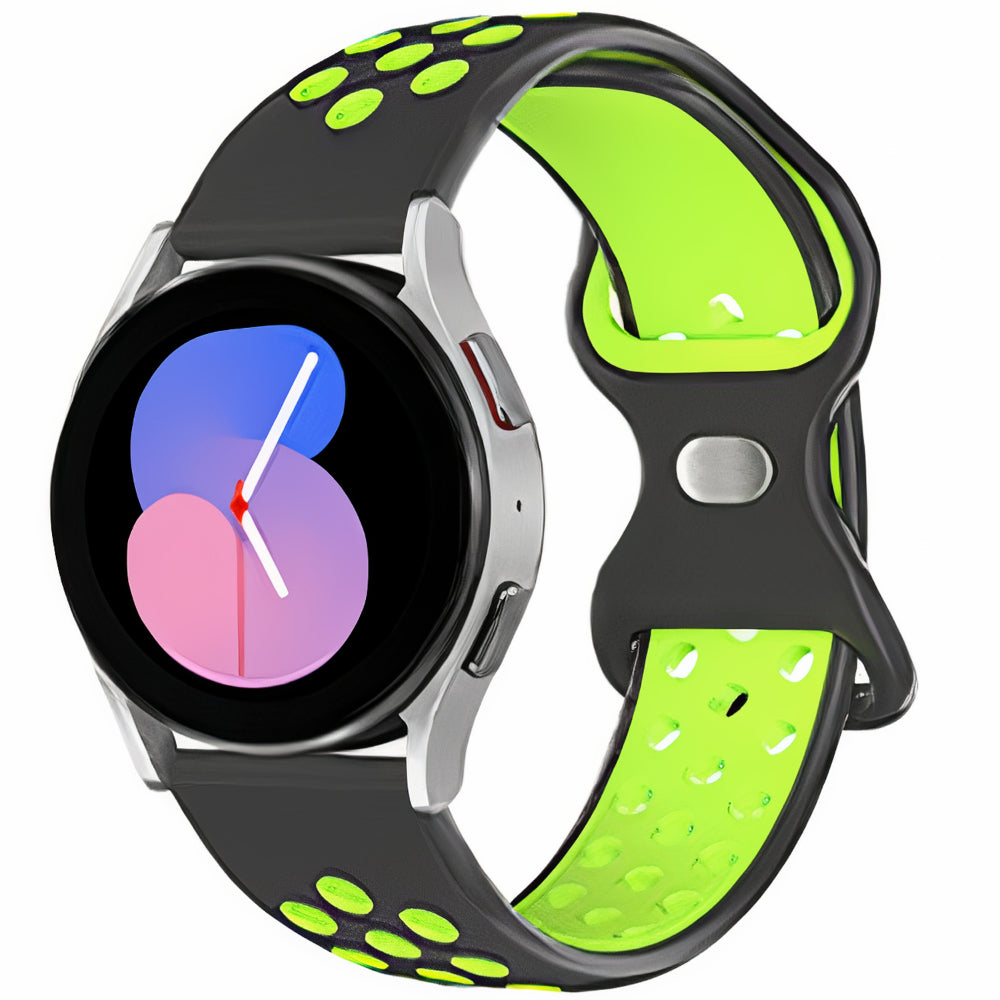 Curea Silicone Flex Loop - Samsung Galaxy Watch 7/6/6 Classic/5 Pro/5/4/4 Classic/3 41mm/42 mm/Active 2/Active/FE - 20mm - Verde