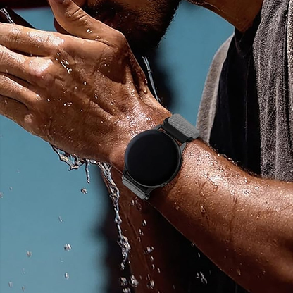 Curea Braided Classic - Samsung Galaxy Watch 7/6/6 Classic/5 Pro/5/4/4 Classic/3 41mm/42 mm/Active 2/Active/FE - 20mm - Gri