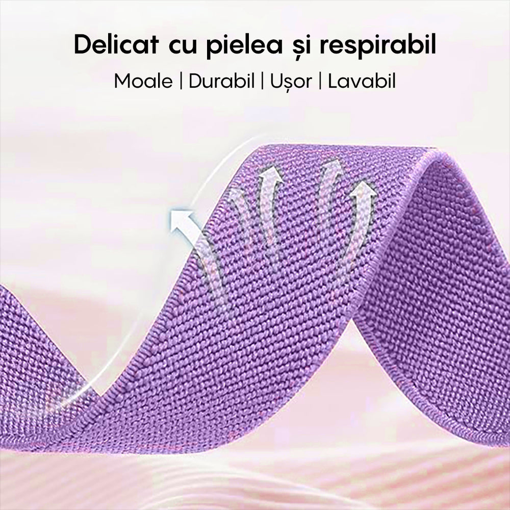 Curea Braided Classic - Samsung Galaxy Watch 7/6/6 Classic/5 Pro/5/4/4 Classic/3 41mm/42 mm/Active 2/Active/FE - 20mm - Mov